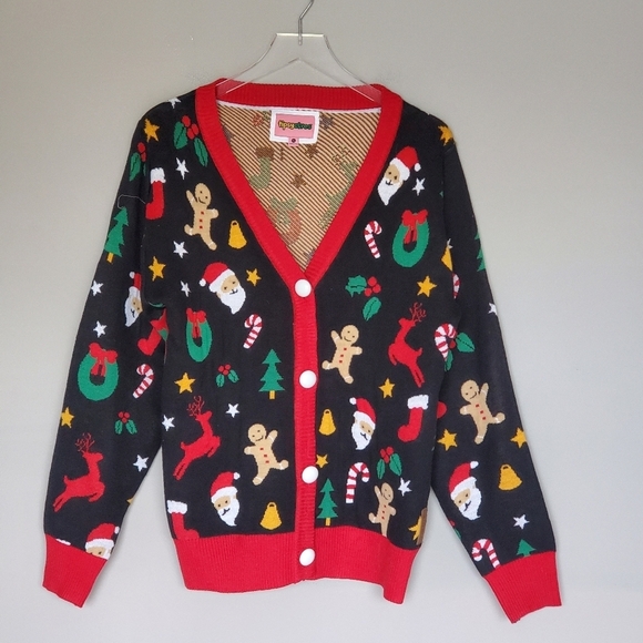 Tipsy Elves Cookie Cutter Women's Ugly Christmas Sweater Size XL - Picture 2 of 9